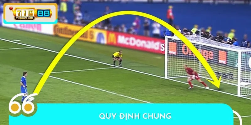 Các quy định chung về cú sút luân lưu theo nguyên tắc của FIFA